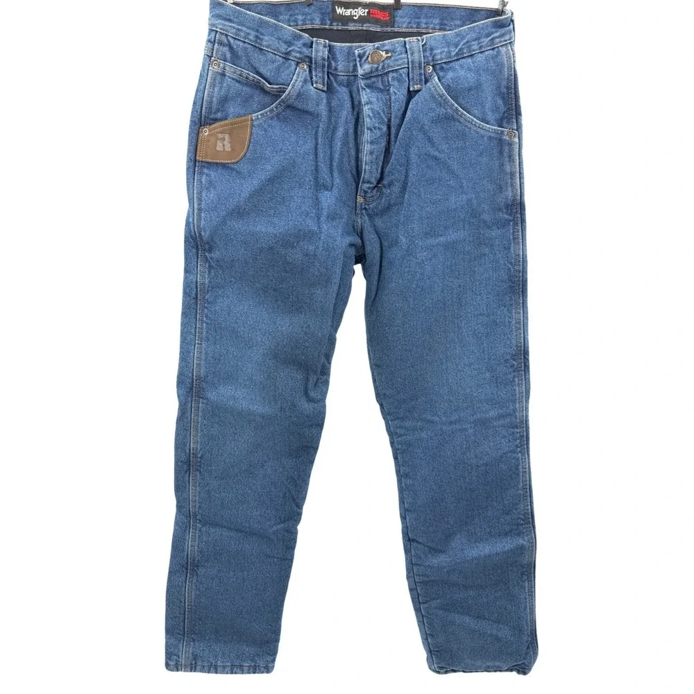 Wrangler Riggs Lined Work Jeans‎ Size 32x34 Relaxed Fit Denim